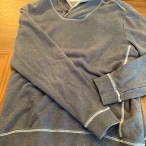Tommy Bahama Men's Heathered Blue Crewneck Sweater